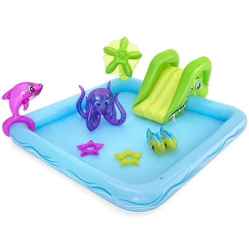 Piscina gonflabila pentru copii Bestway  Fantastic Aquarium Play Center, 239cm x 206cm x 86cm