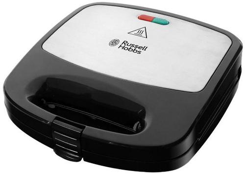 Sandwich-maker Russell Hobbs Fiesta 3 in 1 Deep Fill 24540-56, 750 W, 3 placi detasabile (Inox/Negru)