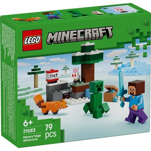LEGO® Minecraft - Aventura din Taiga a lui Steve 21583, 79 piese