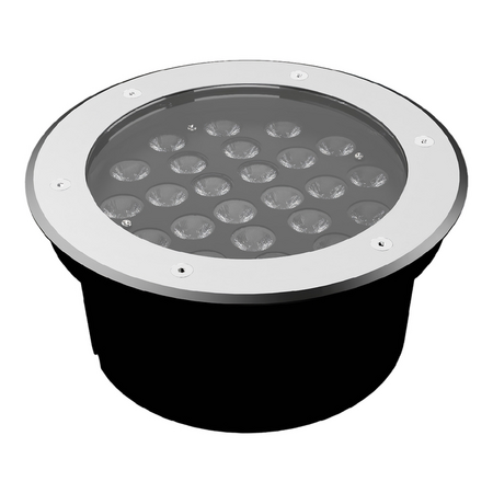 Corp de iluminat LED încastrat în sol Ledvance (Osram)  Inground Round 24 W 830 SYM45 BK, 1920 lm, 3000 K, IP67, 45°, negru