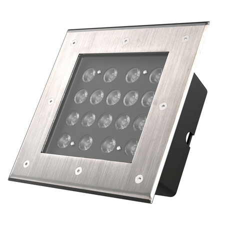 Corp de iluminat LED încastrat în sol Ledvance (Osram)  Inground Square 18 W 840 SYM45 BK, 1440 lm, 4000 K, IP67, 45°, negru