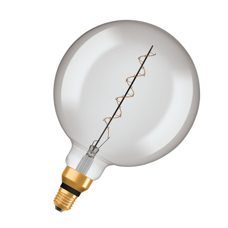 Bec LED Ledvance (Osram)  Vintage 1906 Globe 200 16 Filament DIM 4,8 W 818 Smoke E27, 150 lm, 1800 K, 320°, dimabil