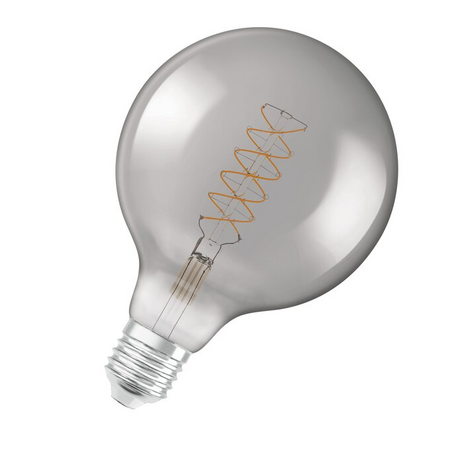 Bec LED Ledvance (Osram)  Vintage 1906 Globe 125 30 Filament DIM 7,8 W 818 Smoke E27, 360 lm, 1800 K, 320°, dimabil