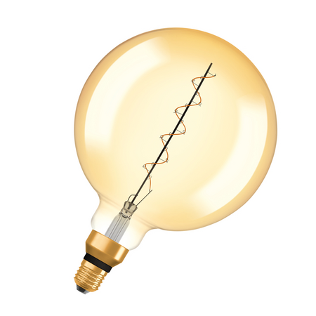 Bec LED Ledvance (Osram)  Vintage 1906 Globe 200 33 Filament DIM 4,8 W 822 Gold E27, 400 lm, 2200 K, 320°, auriu, dimabil