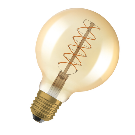Bec LED Ledvance (Osram)  Vintage 1906 Globe 95 48 Filament DIM 7 W 822 Gold E27, 600 lm, 2200 K, 320°, auriu, dimabil