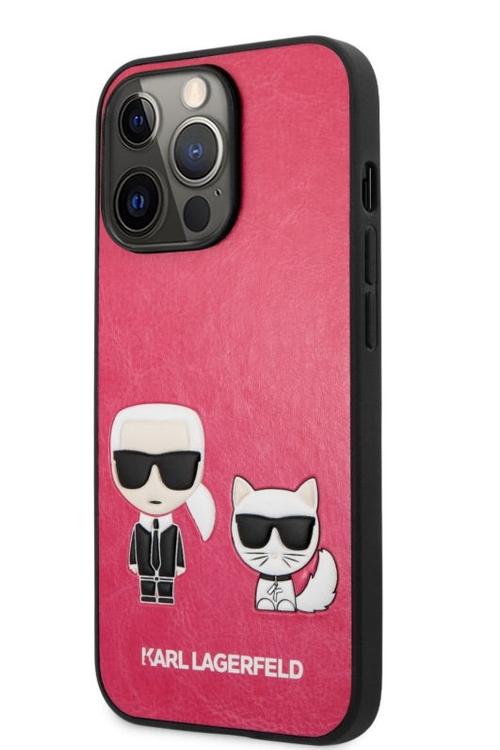 Husa Protectie Spate Karl Lagerfeld KLHCP13LPCUSKCP, iPhone 13 Pro (Roz Fucsia)