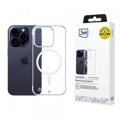 Husa MagSafe pentru Apple iPhone 15 Pro Max, 3MK, Just20g, Transparenta