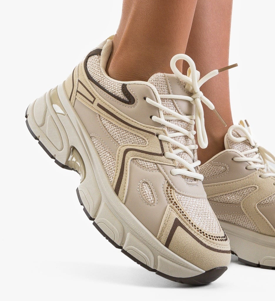 Sneakers dama Mecva Bej