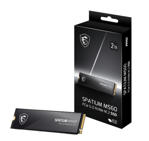 SSD MSI Spatium M560 2TB, PCI Express 5.0 x4, M.2 2280