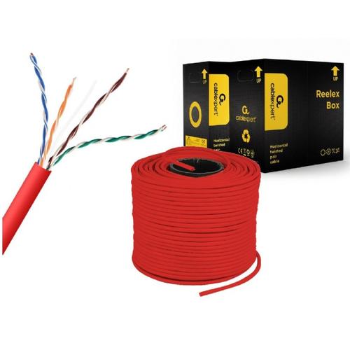 Rola UTP GEMBIRD UPC-5004E-SOL-R, Cat5e, 305m (Rosu)