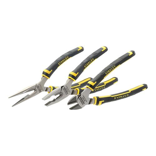 Set 3 clesti, Stanley, Otel, 165 mm, Negru/Argintiu