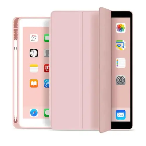 Husa Tech-Protect Smartcase Pen compatibila cu iPad Air 4 (2020) Pink