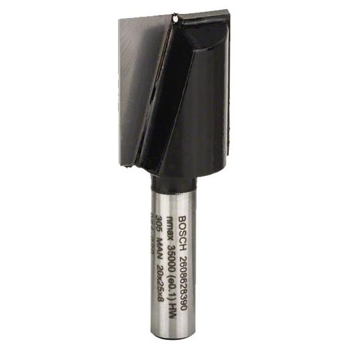 Freza pentru caneluri 2 taisuri, Bosch Profesional, 20x24.6x56 mm, tija 8 mm