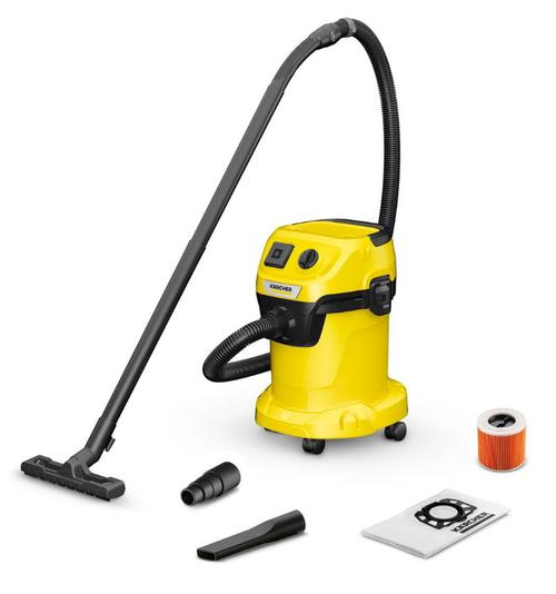 Aspirator umed uscat Karcher WD 3 P V-17/4/20 1.628-171.0, 1000 W, 17 L (Negru/Galben)