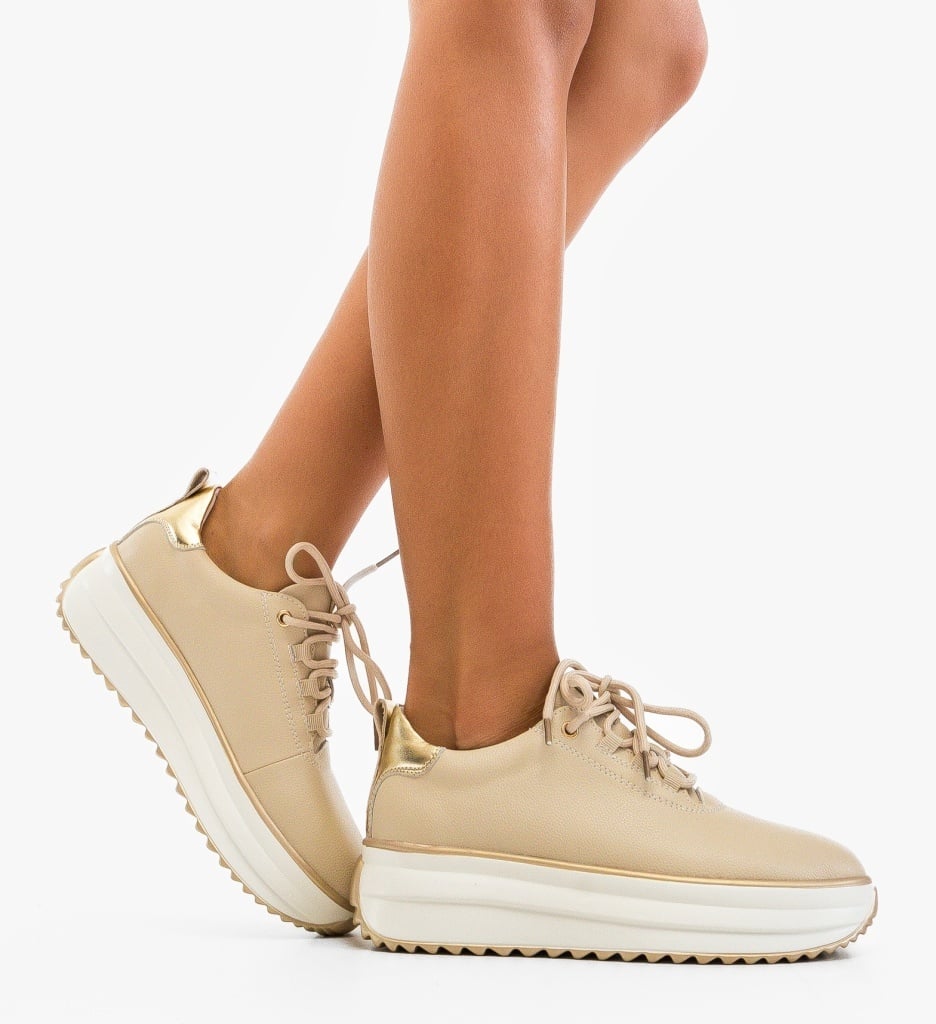 Pantofi Casual Tetyk Bej