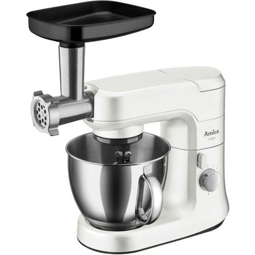 Robot de bucatarie Amica KML 4011, 1000W, bol inox 4.5L, 8 trepte de viteza (Alb)