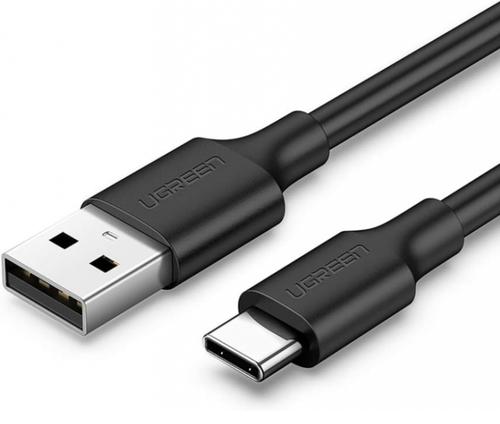 Cablu Date si Incarcare USB-A - USB-C UGREEN US287, 18W, 0.25m, Negru