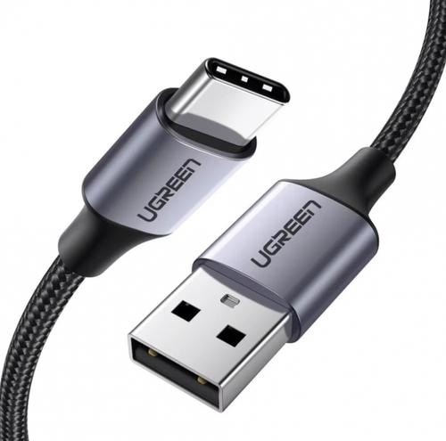 Cablu Date si Incarcare USB-A - USB-C UGREEN US288, 60W, 0.25m, Negru