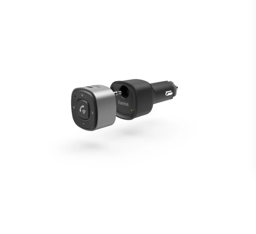 Modulator FM Hama 14159, Bluetooth, mufa de 3.5 mm, USB (Negru)