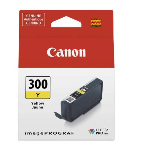 Cartus cerneala Canon PFI300Y, capacitate 14.4ml, pentru Canon imagePROGRAF PRO-300 (Galben)