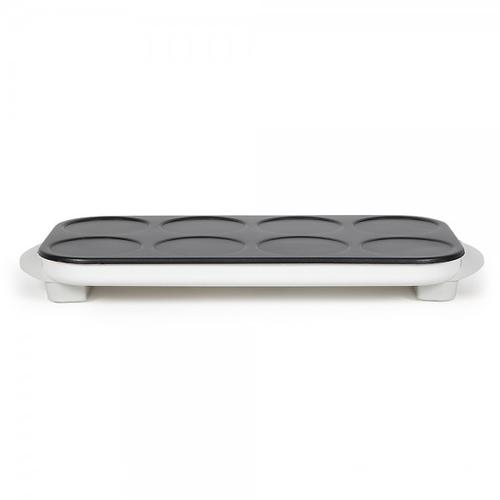 Aparat pentru mini-clatite Livoo DOC186G, 8 forme, suprafata antiaderenta, 1500 W (Alb)