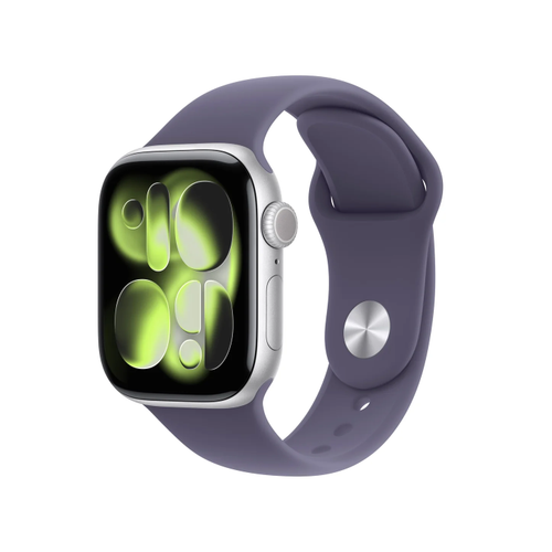Smartwatch Apple Watch 11, GPS, 42mm, Ecran Retina LTPO OLED, Chip S10 cu Procesor Dual-Core, 64GB Flash, Wi-Fi, Bluetooth, Carcasa Aluminiu, Curea Sport Band S/M (Argintiu)