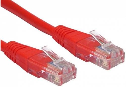 CABLU UTP Spacer SP-PT-CAT5-0.5M-R, Patch cord, CAT.5e, 0.5 m (Rosu)