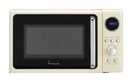 Cuptor cu microunde FRAM FMW-MD20DRCR, 20 l, 800 W, 5 trepte putere, Timer, Functie decongelare, Platou rotativ 25.5cm (Crem)