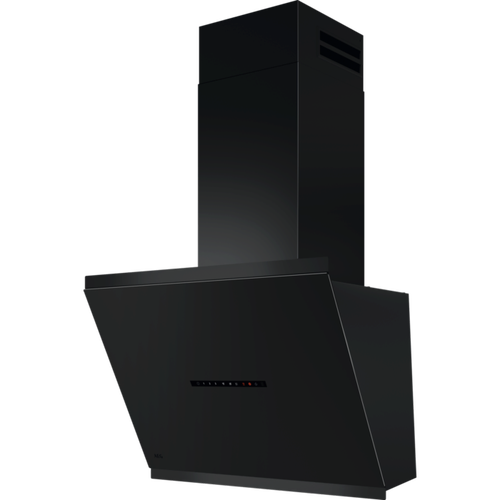 Hota incorporabila decorativa AEG GV77D61ST, Putere de absorbtie 760 mc/h, Control electronic, Functie Breeze, Conectivitate plita, 1 motor, 60 cm (Negru)