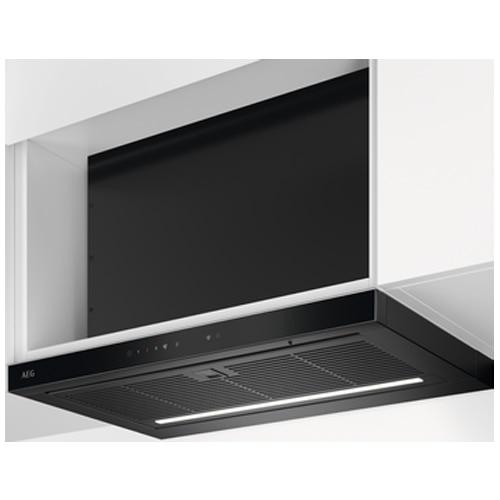 Hota telescopica incorporabila AEG GDP866PB, Panel frontal de sticla,Control electronic, Conectivitate plita; Functie Breeze, Perfect Illumination, Putere de absorbtie 650 mc/h, 60 cm (Negru)