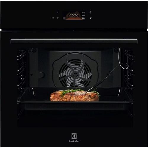Cuptor incorporabil Electrolux LOE8P39Z, Electric, Autocuratare pirolitica, Control touch, 171 de programe predefinite, Senzor gatire, Inchidere amortizata a usii, Volum net 72 L, Clasa A+, Sticla (Negru)