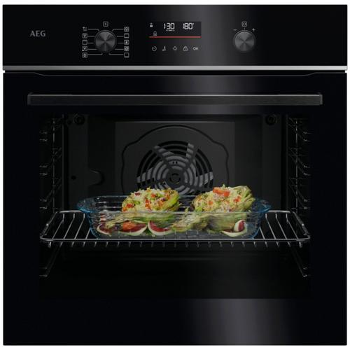 Cuptor incorporabil AEG TU5PB431SB, Electric, 72 l, Conectivitate WI-FI, Autocuratare pirolitica - 3 moduri, 45 de programe predefinite, Afisaj digital, Grill, Ghidaj telescopic pe 1 nivel, Senzor gatire, Clasa eficienta energetica A++, Sti