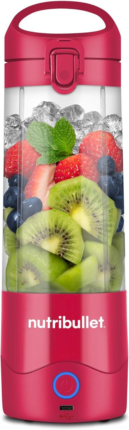 Blender portabil NUTRIBULLET NBP003MA, 0.475l, 1 treapta viteza, USB-C (Magenta)