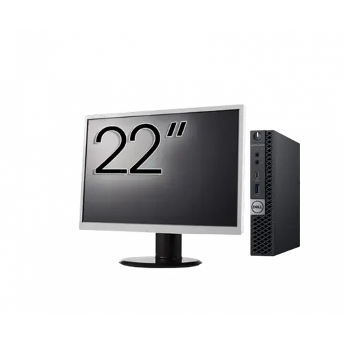 Calculator Sistem PC Refurbished Pachet Calculator refurbished DELL OptiPlex 5060 Mini PC, Intel Core i5-8500T 2.10-3.50GHz, 16GB DDR4, 512GB SSD + Monitor 22"