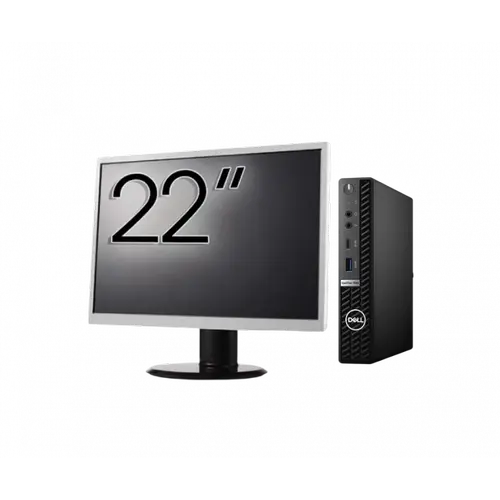 Calculator Sistem PC Refurbished Pachet Calculator refurbished DELL OptiPlex 7080 Mini PC, Intel Core i5-10500T 2.30 - 3.80GHz, 8GB DDR4, 256GB SSD + Monitor 22"