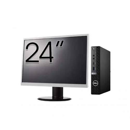 Calculator Sistem PC Refurbished Pachet Calculator refurbished DELL OptiPlex 7080 Mini PC, Intel Core i5-10500T 2.30 - 3.80GHz, 8GB DDR4, 256GB SSD + Monitor 24"