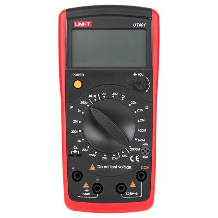 Multimetru digital UNI-T UT601, Testare diode, Masurare continuitate, ecran LCD