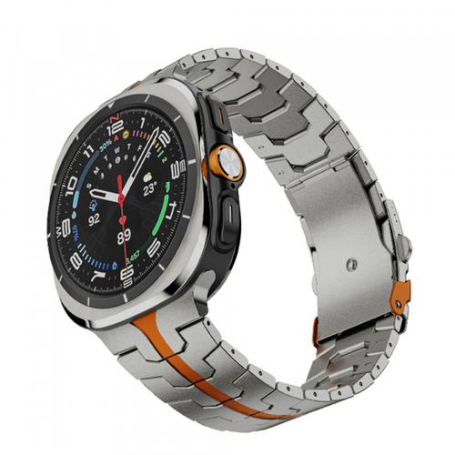 Curea Techsuit W063 pentru Samsung Galaxy Watch Ultra, Portocaliu