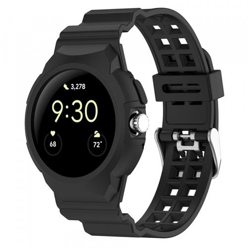 Curea Techsuit W065 pentru Google Pixel Watch 3 41mm / Watch 2 / Watch, Negru