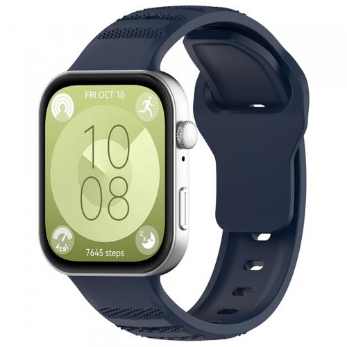 Curea Techsuit W050 pentru Huawei Watch Fit 4 Pro / Watch Fit 4 / Watch Fit 3, Albastru