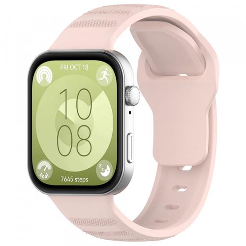 Curea Techsuit W050 pentru Huawei Watch Fit 4 Pro / Watch Fit 4 / Watch Fit 3, Roz
