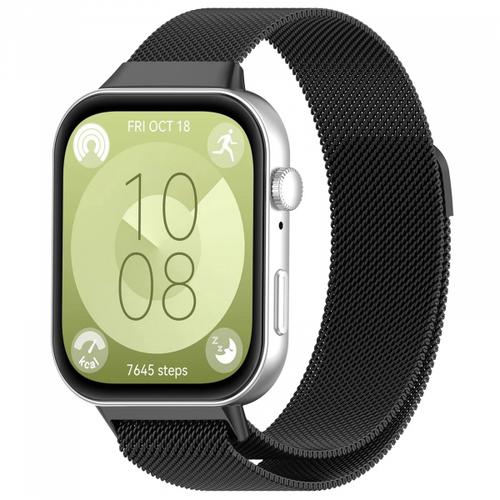 Curea Techsuit W009 pentru Huawei Watch Fit 4 Pro / Watch Fit 4 / Watch Fit 3, Negru