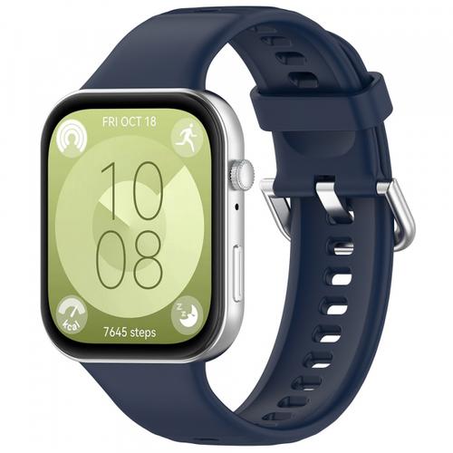 Curea Techsuit W061 pentru Huawei Watch Fit 4 Pro / Watch Fit 4 / Watch Fit 3, Albastru