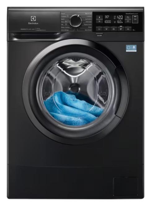 Masina de spalat rufe Electrolux PerfectCare 600 EWS6326DE, 6 kg, 1200 rpm, Clasa A, Motor Inverter cu magnet permanent, Display LED, Sistem SensiCare (Negru)