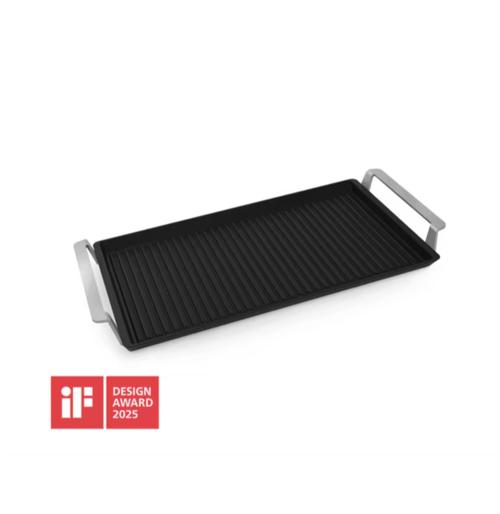 Plancha Grill Electrolux E9HHPG11, universala pentru plite gaz, inductie, vitro, barbecue- dim H x L x A : 46.6 x 25.3 x 4.5 cm