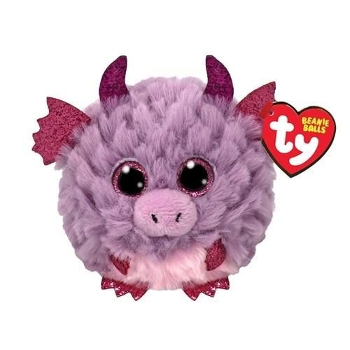 Jucarie de plus Beanie Balls Dragon, 8.5 cm