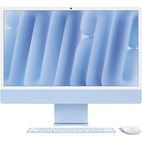 All In One PC Apple iMac 24inch (2024), Procesor Apple M4, 10 nuclee CPU si 10 nuclee GPU, 24inch, Retina 4.5K, 32GB, 512GB SSD, macOS, Layout INT, Manual RO (Albastru)