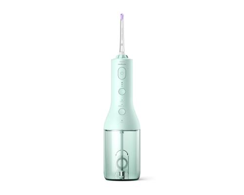 Irigator bucal Philips Sonicare HX3826/24, portabil, include 2 x capete de curatare si 1 x husa trasport (Verde)