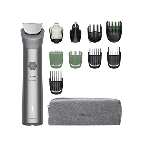 Aparat de Tuns Multifunctional 11 in 1 Philips Series 5000 Series MG5941/15, Acumulator, Autonomie 120 min (Argintiu)