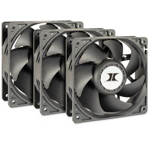 Set ventilatoare Inter-Tech IPC, 3x120mm, 4000RPM (Negru)